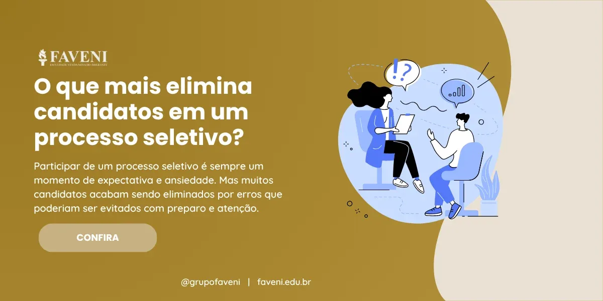 O que mais elimina candidatos em um processo seletivo
